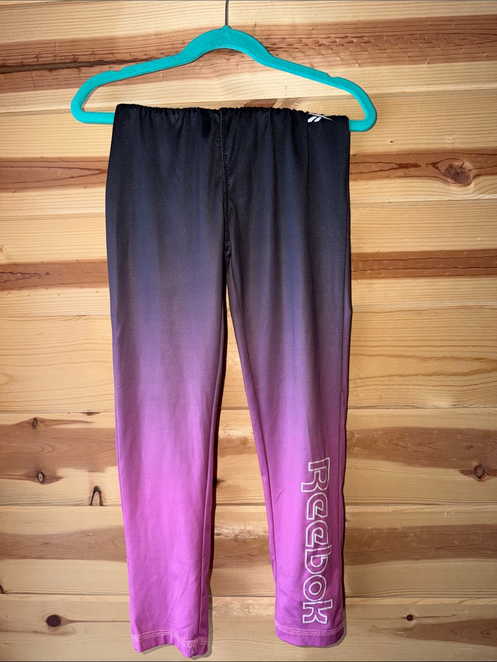 Reebok Girls' Black to Pink Ombre Leggings